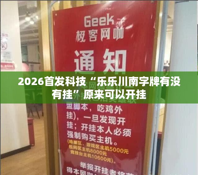 2026首发科技“乐乐川南字牌有没有挂”原来可以开挂