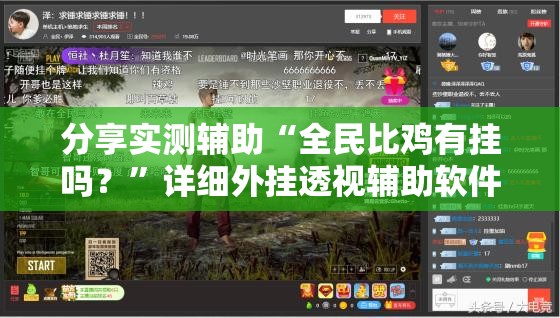 分享实测辅助“全民比鸡有挂吗？”详细外挂透视辅助软件教程