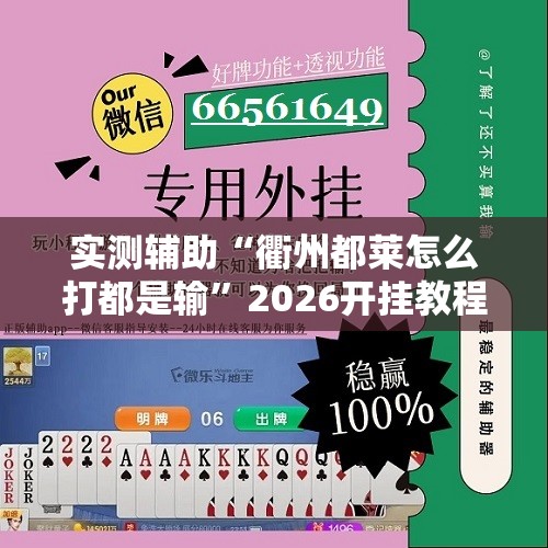 实测辅助“衢州都莱怎么打都是输”2026开挂教程步骤