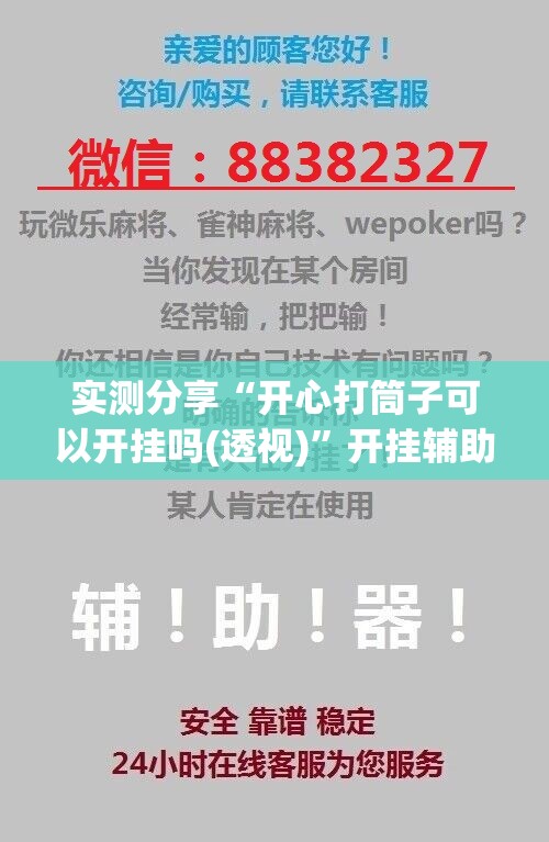 实测分享“开心打筒子可以开挂吗(透视)”开挂辅助脚本+详细开挂安装教程