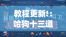 教程更新!：哈狗十三道有没有挂”开挂(透视)辅助教程
