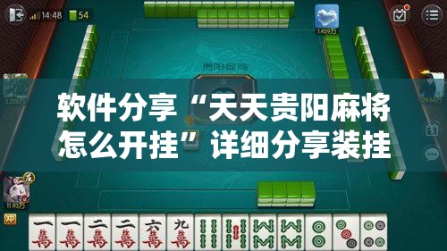 软件分享“天天贵阳麻将怎么开挂	”详细分享装挂步骤