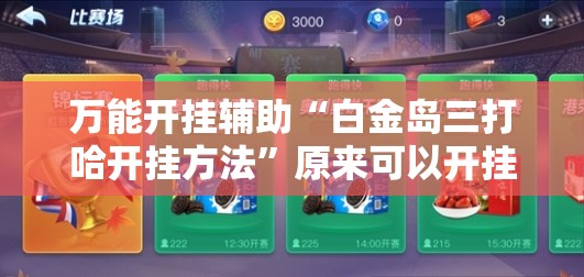 万能开挂辅助“白金岛三打哈开挂方法”原来可以开挂