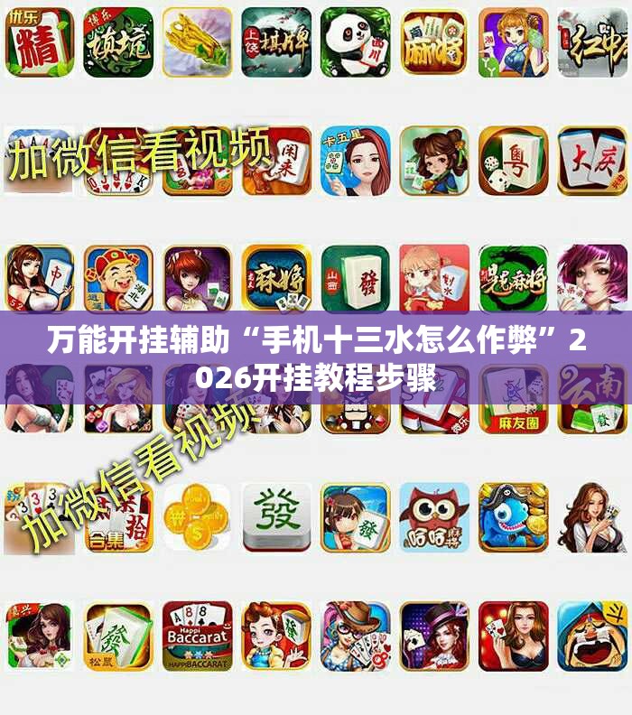 万能开挂辅助“手机十三水怎么作弊”2026开挂教程步骤