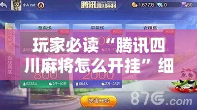 玩家必读“腾讯四川麻将怎么开挂”细辅助教程分享