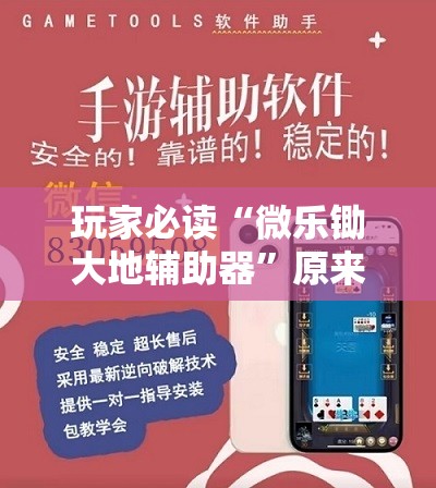 玩家必读“微乐锄大地辅助器”原来可以开挂