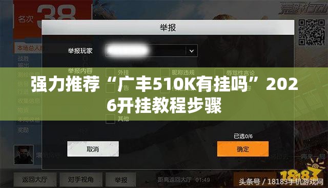 强力推荐“广丰510K有挂吗”2026开挂教程步骤