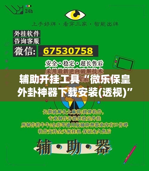 辅助开挂工具“微乐保皇外卦神器下载安装(透视)”开挂辅助脚本+详细开挂安装教程