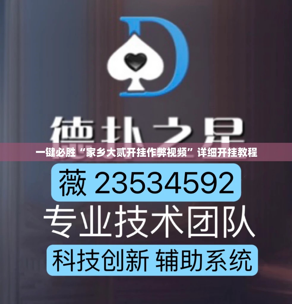 一键必胜“家乡大贰开挂作弊视频”详细开挂教程