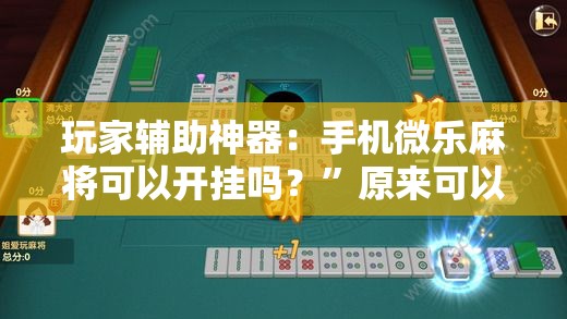 玩家辅助神器：手机微乐麻将可以开挂吗？”原来可以开挂