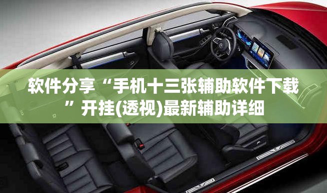 软件分享“手机十三张辅助软件下载”开挂(透视)最新辅助详细