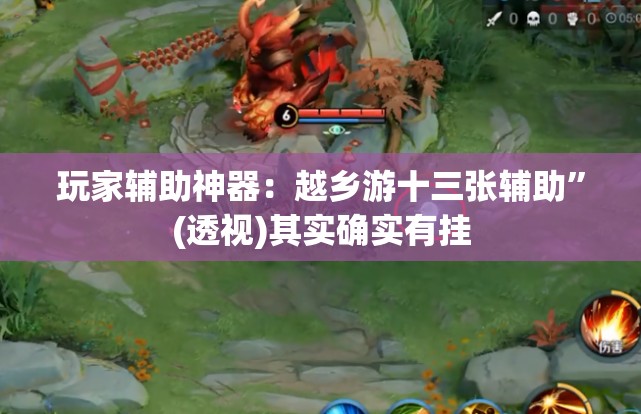 玩家辅助神器：越乡游十三张辅助	”(透视)其实确实有挂