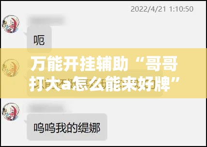 万能开挂辅助“哥哥打大a怎么能来好牌	”细辅助教程分享