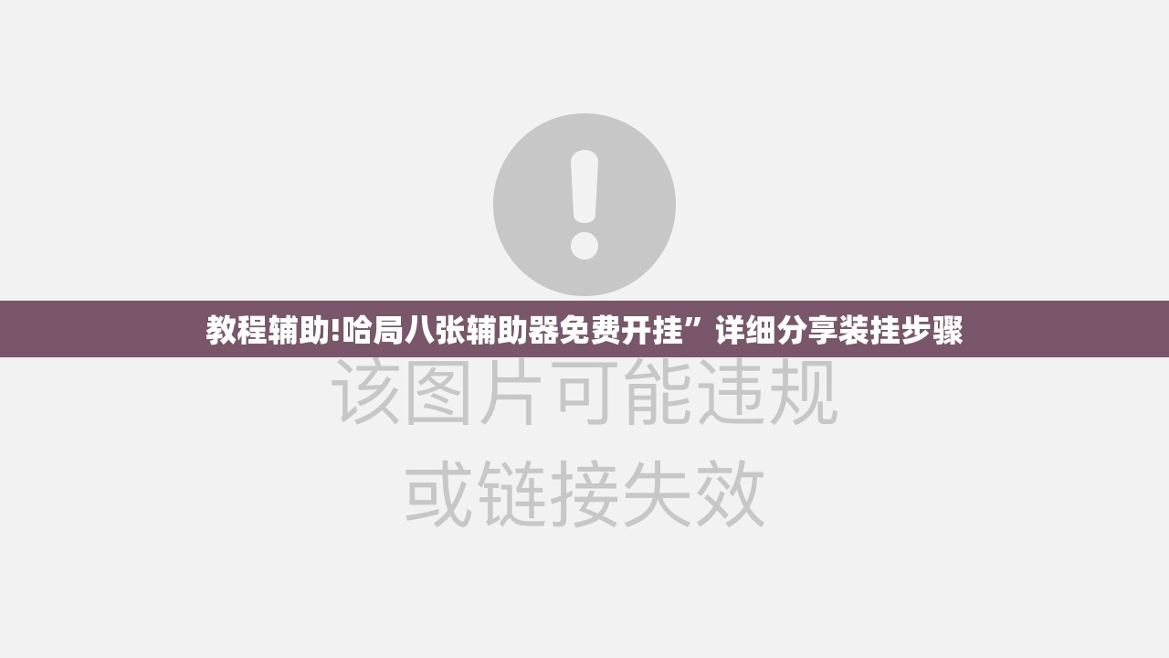 教程辅助!哈局八张辅助器免费开挂”详细分享装挂步骤