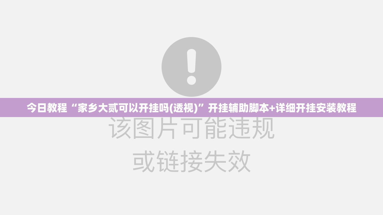 今日教程“家乡大贰可以开挂吗(透视)	”开挂辅助脚本+详细开挂安装教程