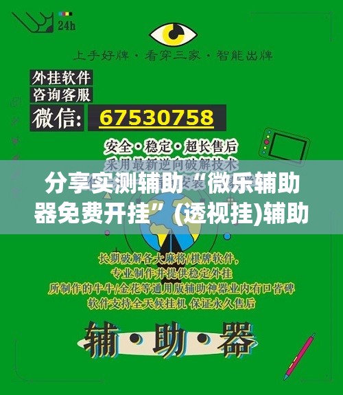 分享实测辅助“微乐辅助器免费开挂”(透视挂)辅助下载教程