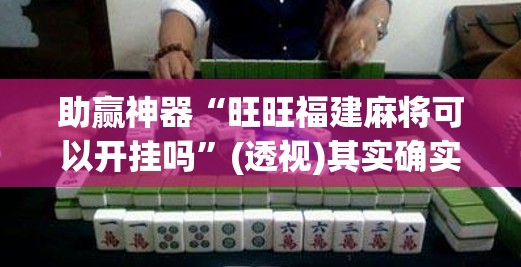助赢神器“旺旺福建麻将可以开挂吗”(透视)其实确实有挂