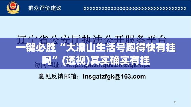 一键必胜“大凉山生活号跑得快有挂吗”(透视)其实确实有挂