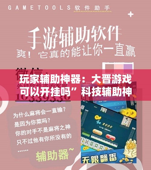 玩家辅助神器：大晋游戏可以开挂吗”科技辅助神器手机版