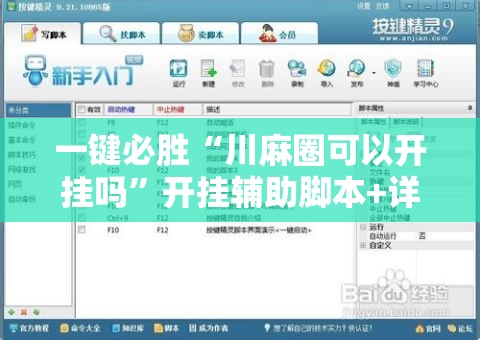 一键必胜“川麻圈可以开挂吗”开挂辅助脚本+详细开挂安装教程