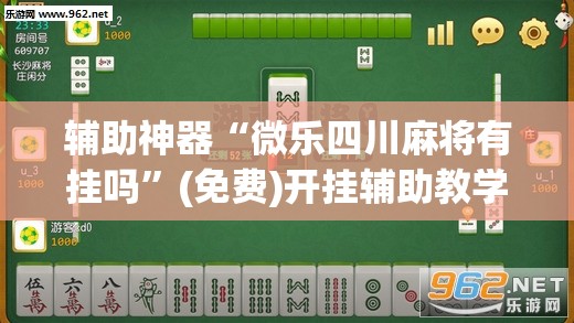 辅助神器“微乐四川麻将有挂吗”(免费)开挂辅助教学(最新辅助开挂教程)