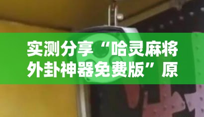 实测分享“哈灵麻将外卦神器免费版”原来可以开挂