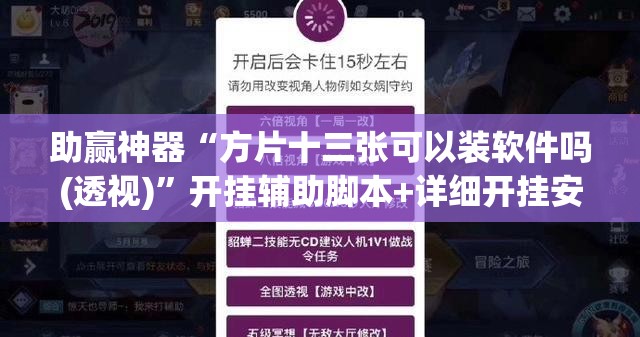 助赢神器“方片十三张可以装软件吗(透视)”开挂辅助脚本+详细开挂安装教程