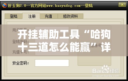 开挂辅助工具“哈狗十三道怎么能赢”详细外挂透视辅助软件教程