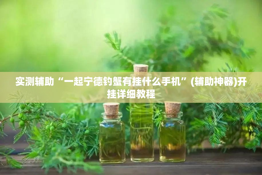 实测辅助“一起宁德钓蟹有挂什么手机”(辅助神器)开挂详细教程