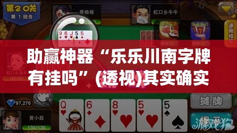助赢神器“乐乐川南字牌有挂吗”(透视)其实确实有挂