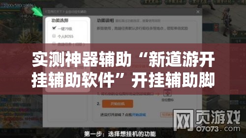 实测神器辅助“新道游开挂辅助软件”开挂辅助脚本+详细开挂安装教程