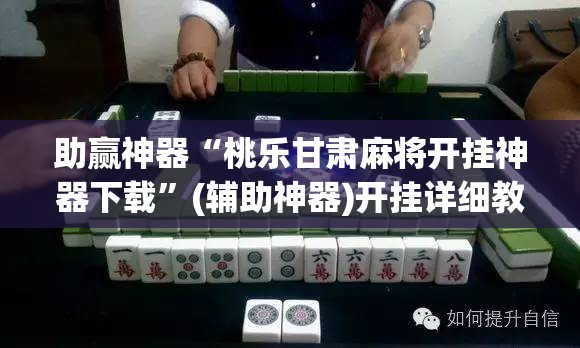 助赢神器“桃乐甘肃麻将开挂神器下载”(辅助神器)开挂详细教程