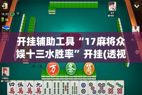 开挂辅助工具“17麻将众娱十三水胜率”开挂(透视)最新辅助详细