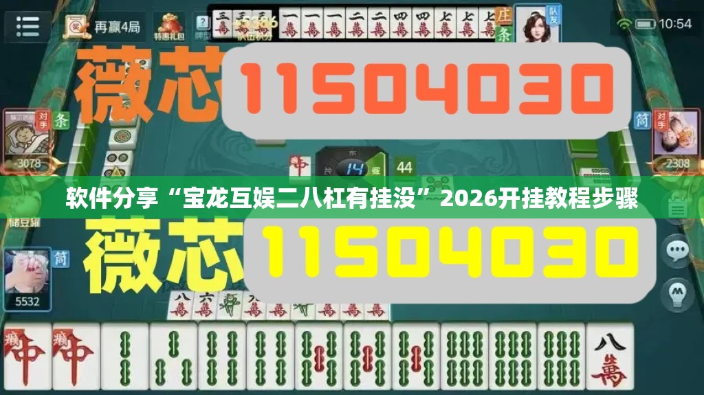 软件分享“宝龙互娱二八杠有挂没”2026开挂教程步骤