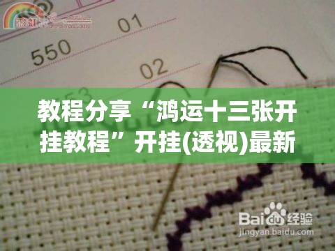 教程分享“鸿运十三张开挂教程	”开挂(透视)最新辅助详细