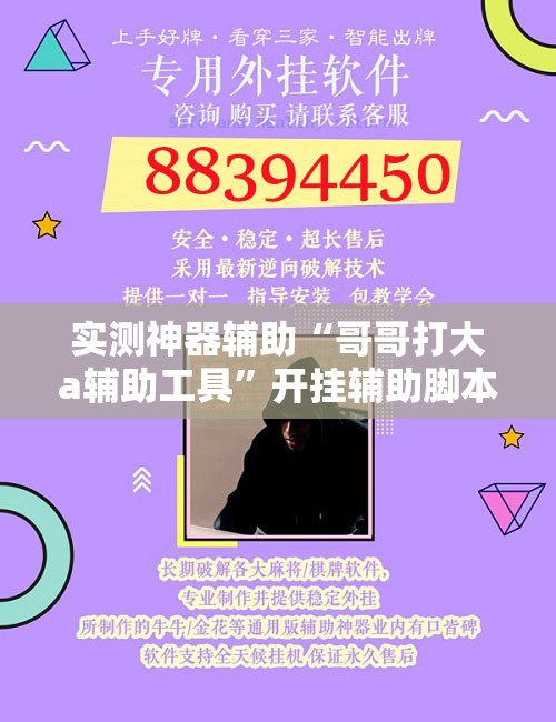 实测神器辅助“哥哥打大a辅助工具”开挂辅助脚本+详细开挂安装教程