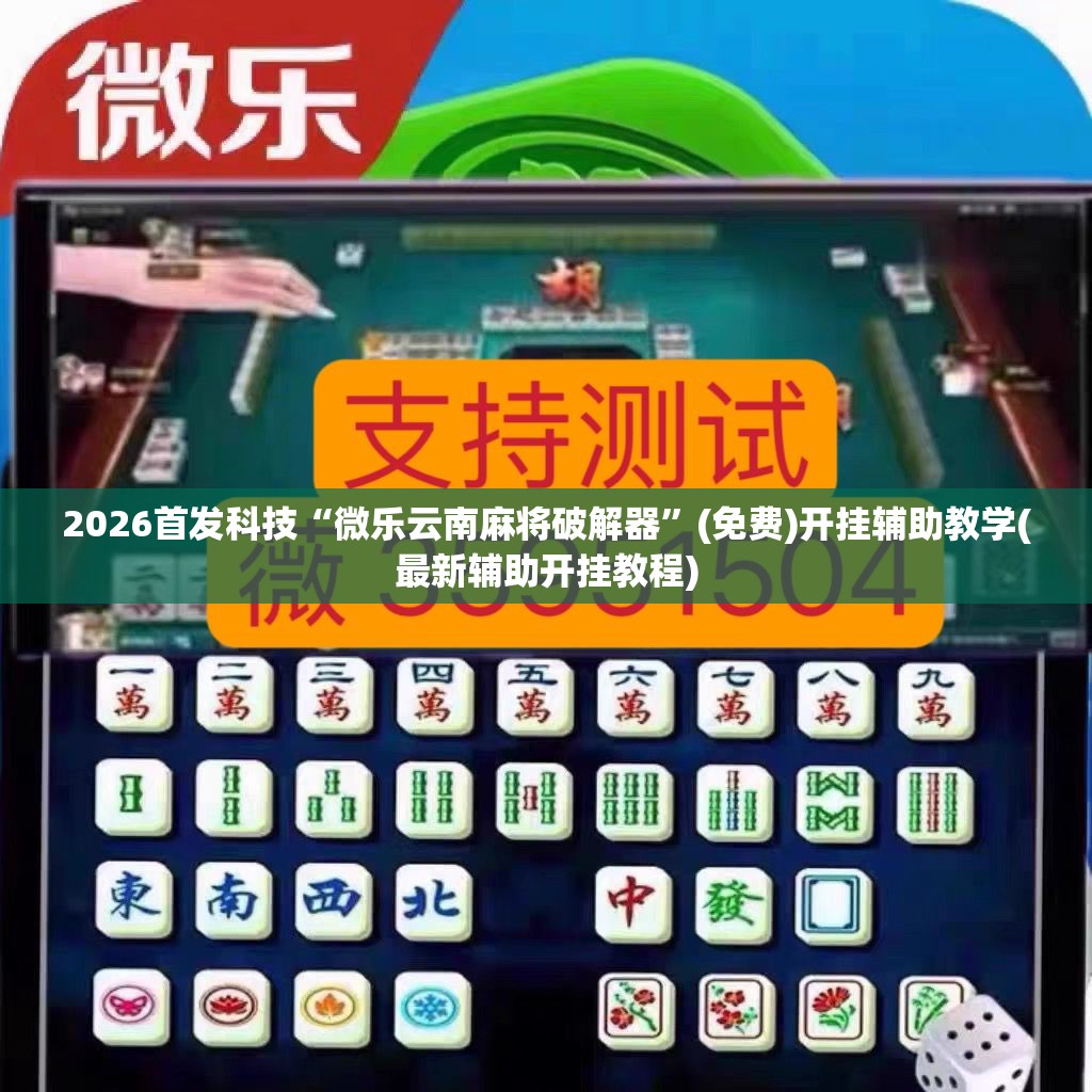 2026首发科技“微乐云南麻将破解器”(免费)开挂辅助教学(最新辅助开挂教程)