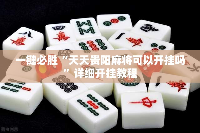 一键必胜“天天贵阳麻将可以开挂吗	”详细开挂教程