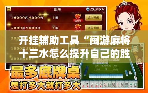 开挂辅助工具“闽游麻将十三水怎么提升自己的胜率”开挂(透视)辅助神器