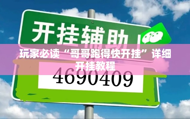 玩家必读“哥哥跑得快开挂”详细开挂教程