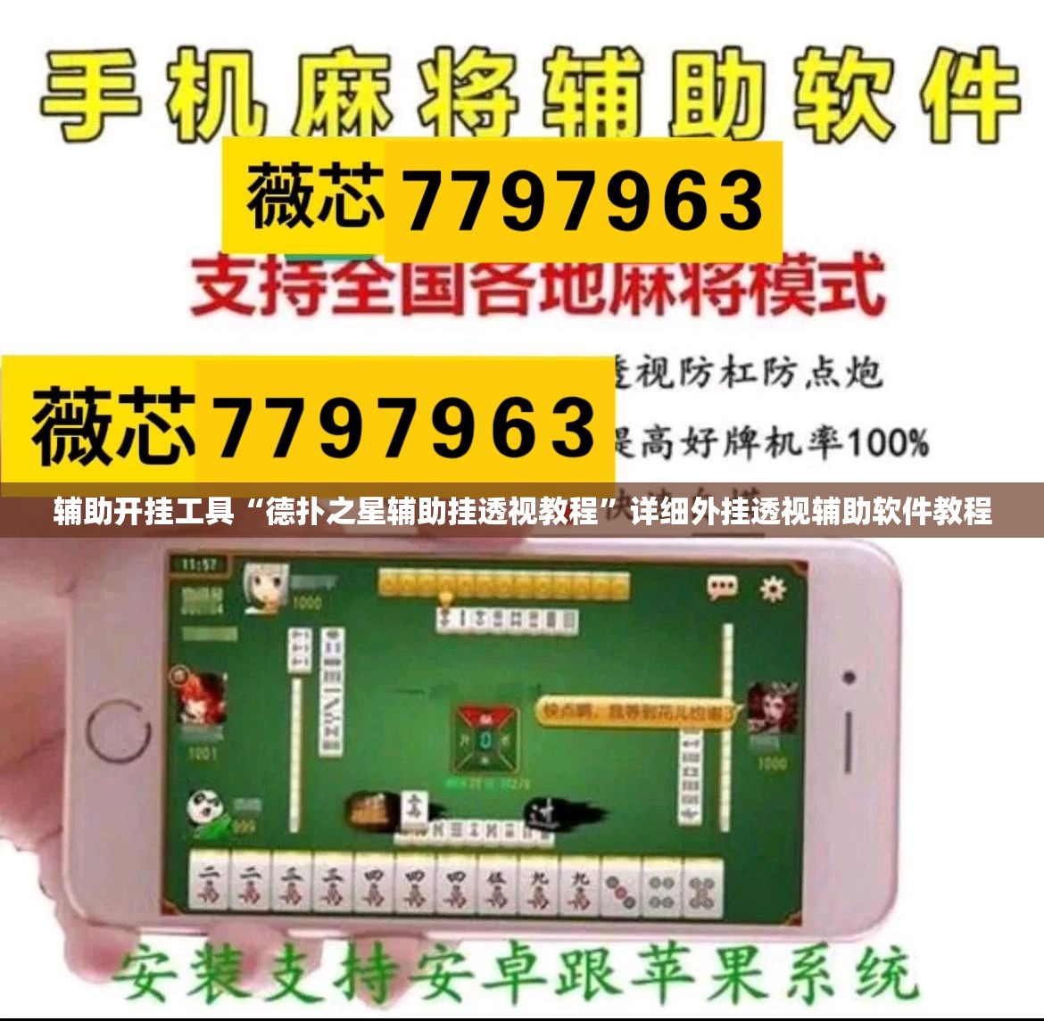 辅助开挂工具“德扑之星辅助挂透视教程”详细外挂透视辅助软件教程