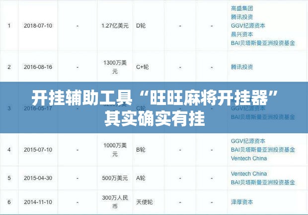 开挂辅助工具“旺旺麻将开挂器”其实确实有挂